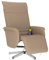 vidaXL Massagesessel, Sessel Verstellbare Rückenlehne Fußteil, Drehbar Fernsehsessel Relaxsessel mit Liegefunktion, Liegesessel Polstersessel Ruhesessel, Cappuccino-Braun Kunstleder