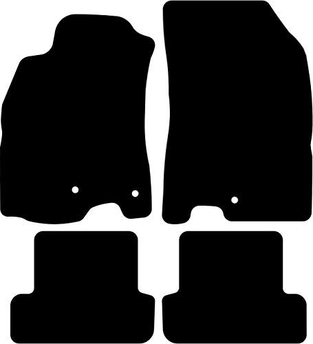 Kovvar Fußmatten passend für Renault Megane 2009-2016 Passend zur Ausführung: 3 | Grandtour - Bose III | Qualität: Comfort