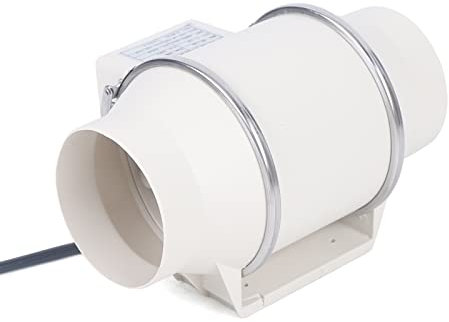 Fermoirper 100MM Extracteur D'air Ventilateur Tubulaire 220V 2600 tr/min Ventilateur D'extraction Silencieux pour Salle de Bain, Bureau, Tentes de Plantation