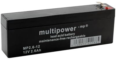 Batterie MP2,6-12 12 V 2,6 Ah multifonction 178 x 34 x 66 mm