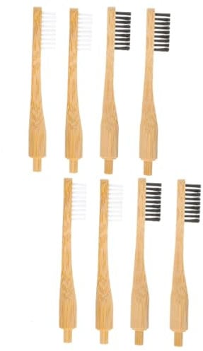 WRITWAA 2 Sätze Kopf Der Zahnbürste Reisezahnbürste Heizlùfter Kompatibel Zahnbürstenutensilien Toothbrush Heads Tragbare Zahnbürstenköpfe Köpfe Für Handzahnbürsten Hölzern 4 Stücke * 2