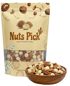 Nuts Pick Raw Mixed Nuts – Natural Blend of Cashews, Almonds, Walnuts, Pecans & More 500g