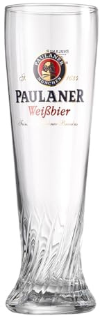 Ritzenhoff & Breker Weizenbierglas Paulaner, 0.5 L, 12-er Set, Weizengläser mit beliebtem Brauerei-Logo, Spülmaschinengeeignet