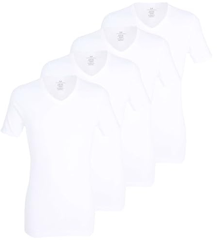 Götzburg Herren T-Shirts (DE/NL/SE/PL, Alphanumerisch, M, Regular, Regular, 4 x weiß)