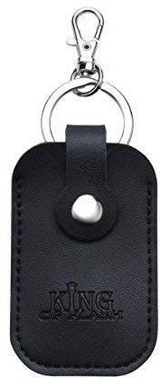King of Flash USB Flash Drive Portable Travel Memory Stick Shuttle Carry Case - Holds 1 USB Sticks with Keyring Hook (Black)