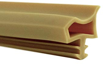 SN Türdichtung Zimmertürdichtung mit Anschlag-Nase, beige (je 10 Meter)