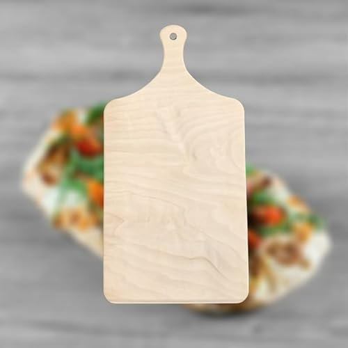Panetta Casalinghi Rectangular Pala de Madera Horno con asa, Beige, 45 x 23 cm