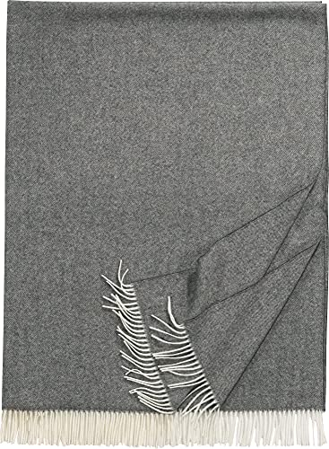 Eagle Products Plaid Boston Lammwolle dunkelgrau Größe 130x200 cm