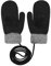 YJZQ Winter Handschuhe Damen Fingerlos Fäustlinge mit Daumen Warm Fausthandschuh Outdoor Skifahren Handwärmer