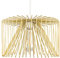 MiniSun | Modern Gold Non Electric Metal Wire Design Light Shade | Pendant Lights, Home Décor & Improvement Essential | Includes 4W LED Bulb [2700K Warm White] | 180cm Shade Width