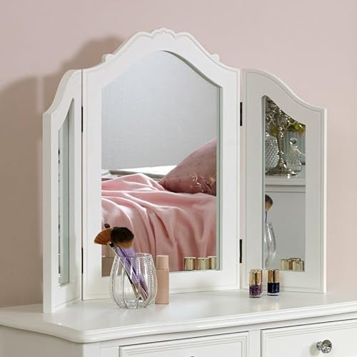 Melody Maison Victoria Range Tischspiegel, Weiß