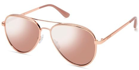 GUESS GF0350 Shiny Rose Gold/Bordeaux Mirror One Size