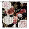 Landschafts-Duschvorhang, Winter, Schnee, Löwe, Wildtier-Tinte, Kunstdruck, Frühlingsblumen Ozean, Wellen, Badezimmer, Dekoration, Vorhänge aus Polyester, mit Haken Blau schwarz/pink