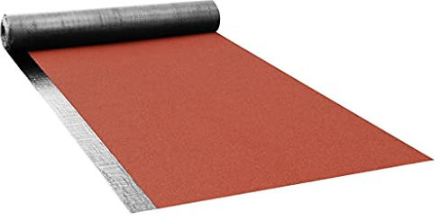 Ksodgun Feutre de Toiture sous-Couche de Base de Revêtements de Toit Extérieur Souterraine de Bâtiment Bitume V60 S4 1 Rouleau 5 ㎡ Rouge