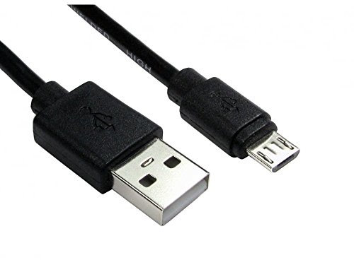 1 Metre Black USB Micro Power Cable Lead Charging wire compatible with Kindle, Kindle Fire, Fire HD Tablets, TV Stick, Roku