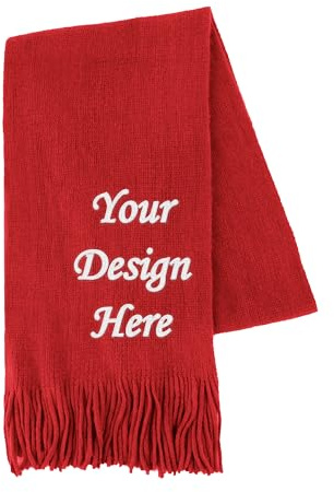 TopTie Personalisierter Winterschal Kaschmir Gefällt Warmer Schal für Damen und Herren