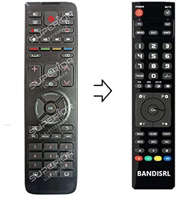 Bandisrl Telecomando compatibile già programmato per Graetz modelli in descrizione
