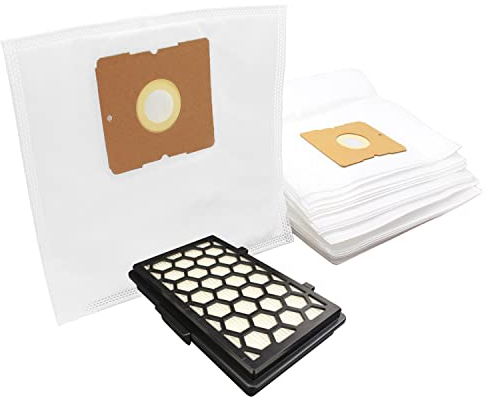MisterVac | compatible avec les sacs d'aspirateur SG sacs de rechange 20 pièces + filtre filtre de remplacement filtre de remplacement Severin BC 7047 S´Power