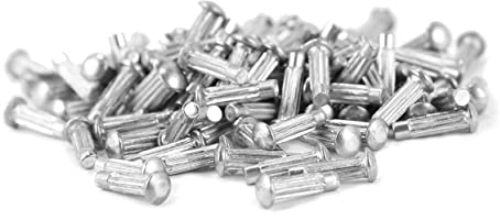 TEHAUX 1500 Stk Massive Weiden Nägel Schwere Nieten Halbrunde Nieten Runde Rändelnieten Nieten Aus Stahl Nieten Für Stoff Versenkte Nieten Typenschild Aluminiumlegierung Runder Kopf