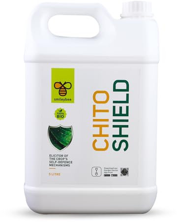 smileybee Chitosane pour Plantes et Cultures, Protection contre les Maladies et les Champignons - 5L, à diluer -Formule Améliorée - Totalement sans danger pour l'Homme et l'Environnement