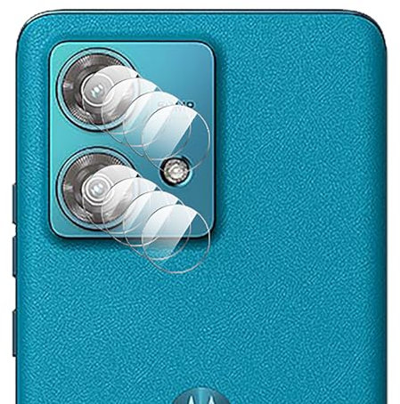 GIOPUEY [Ultra Thin 4 Pack Camera Lens Protector Compatible with Motorola Edge 40 Neo, HD Tempered Glass Camera Protector for Motorola Edge 40 Neo