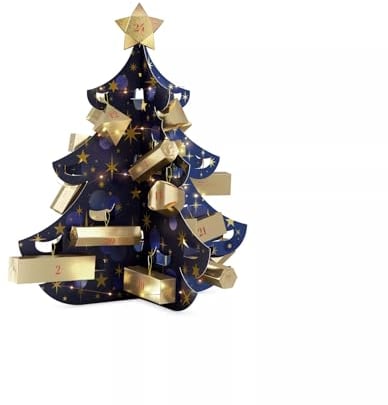 RITUALS Adventskalender 3D The Ritual of Advent 2022 – 24 Geschenke für Frauen und Männer – luxuriöse Wellbeing Produkte für den Advent – Adventskalender in Weihnachtsbaum Form