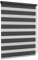 Jalousiescout Doppelrollo Klemmfix ohne Bohren & mit Bohren, 65x130cm Schwarz Rollo Fensterrollo lichtdurchlässig & verdunkelnd，Sonnenschutzrollo Zebrarollo für Fenster & Türen
