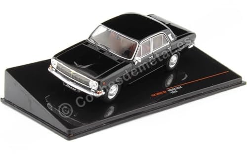 Ixo Modellauto Wolga M24, Schwarz, 1:43, 1970er Jahre