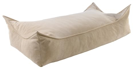 MEOWBABY Sitzsack Kinder – Bequemer und gemütlicher Kinder-Sitzsack mit Füllung, ideal für das Kinderzimmer | Sitzsäcke fürs Kinderzimmer, Slimcord, Sand