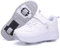 WOWEI Schuhe mit Rollen für Jungen Mädchen Skateboardschuhe Sportschuhe Rollschuhe Kinder Erwachsene 2-in-1-Multifunktionsrollschuhe Sneakers Mit Rollen Outdoorschuhe (BZX-T13, 34EU)