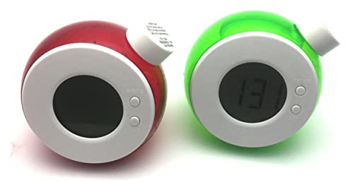 MAGICLULU Wasserbetriebene Led Uhr Grün Wasserenergie Uhr Ohne Batterie Umweltfreundliche Energieanzeige Für Wohnzimmer Schlafzimmer Büro