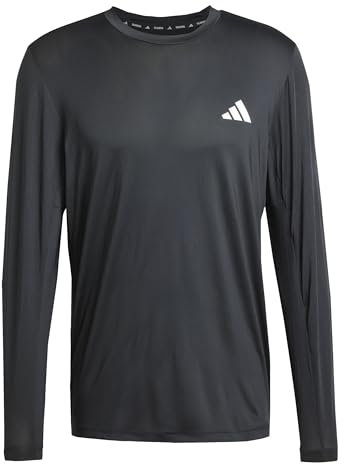 adidas Men's Train Essentials Stretch Long Sleeve T-Shirt, Black, M