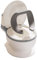 Aniroc® Kids Wc para niños, orinal, inodoro. Con sonido de descarga. Confortable. Ayuda al aprendizaje de bebes y niños. (Blanco/Gris)