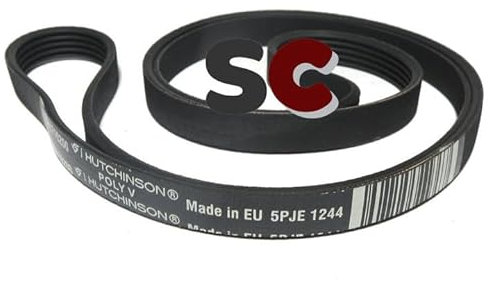 SC Solocorreas - Correa lavadora compatible (5PJE 1244 / EL 1244 J4 / 1244 J5 / 1244 J / 4EPJ 1244/1244 PJE / 4PJE 1244/1244 PJ/EPJ 1244)