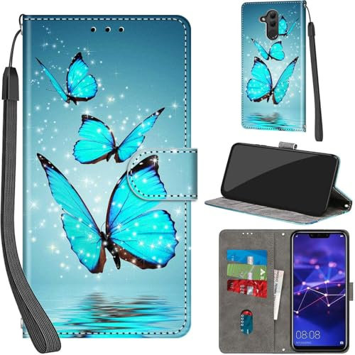 Cover Huawei Mate 20 Lite, Custodia PU Pelle Con Kickstand, Chiusura Magnetica, Slot per Schede - Portafoglio Flip per Mate 20 Lite