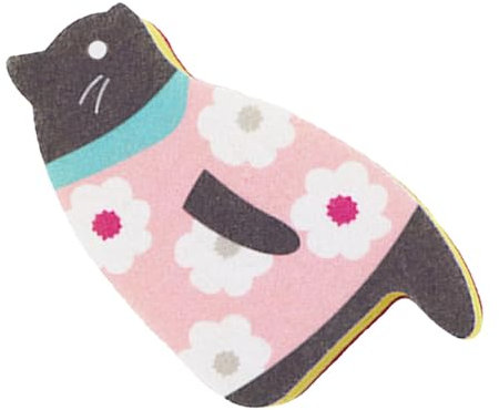Esponjas para gatos para vajilla, esponjas para lavar platos, esponjas de gatitos resistentes a los arañazos para platos, Sink Cat Dish Sponge Scrubber Esponja exfoliante doméstica para lavar platos