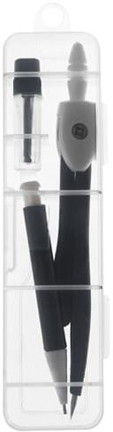 Mathematik-Set - Geometrie Set | Mathematik-Set mit Kompass | Winkelmesser und Kompass Set | Metallkompass zum Zeichnen | Zeichenset für Kompass | Geometrie-Set für Zirkel