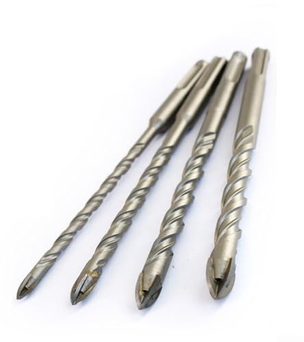 Broca de porcelana para azulejos SDS PLUS para taladro de carburo para cerámica, granito, piedra, madera, plástico y hormigón (8 × 160 mm)