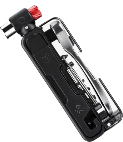 Fahrrad Werkzeugset - Fahrrad Reparaturset | mit Knarrenmechanismus Schnellspann Schraubendreherbits rutschfest für Tour Abfahrt Scooter Pendeln Motorrad Trail