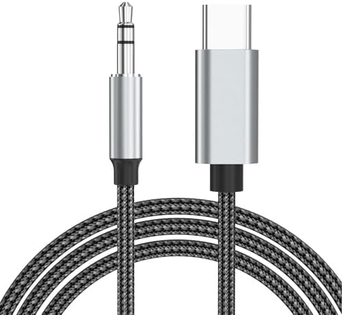 Tanzato USB C auf 3,5mm Klinke AUX Kabel 1,5M | Kompatibel mit iPhone 17 Air Pro Max/16/15, Samsung Galaxy S25/S24/S23 Ultra, Huawei P40/Mate40, Home/Car Stereos