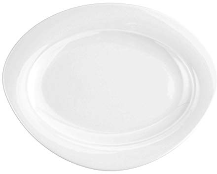 Seltmann Weiden 001.686291 Servierplatte oval, 30.6 x 23.9 x 2.1 cm, Weiß