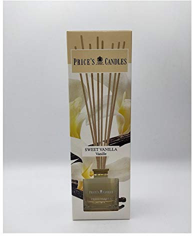 Price's - Sweet Vanilla Reed Diffuser - 100m- Sweet, Delicious, Quality Fragrance - Long Lasting Scent