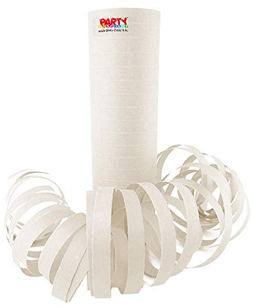 PARTY DISCOUNT Luftschlange Standard, Weiss, 1 Rolle