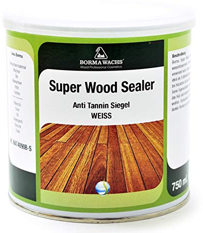 Super Wood Sealer Weiss Tanninsperre fürs Holz - 5 Liter