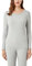 LAPASA Pacco da 2 o 1 Maglia Termica Donna Manica Lunga Fodera in Micro Pile - Pigiama Abbigliamento Intimo Canottiera Calda Elastica Traspirante Sportiva Grigio Chiaro(Caldo) L