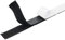 Nastro adesivo con gancio e anello, nastro adesivo autoadesivo, resistente, riutilizzabile, nastro di fissaggio posteriore biadesivo, nero, 5 cm-1 m