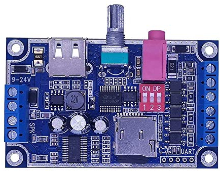 Voice Play Module, MY-F1090 10 W Programmierbare WAV MP3 Soundmodul, DC 12 V-24 V Sound Player, Unterstützung TF-Karte U-Disk