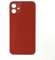 fonefunshop iPhone 12 - Parte trasera de cristal liso en color rojo