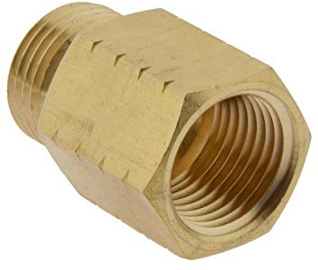 Reduziernippel G Gewinde/NPT Gewinde G 1/4(AG) - NPT 1/4(IG), 16 bar Messing