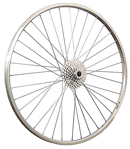 Taylor-Wheels 28 Zoll Laufrad Hinterrad YAK19 mit 9 Fach Kassette - Silber